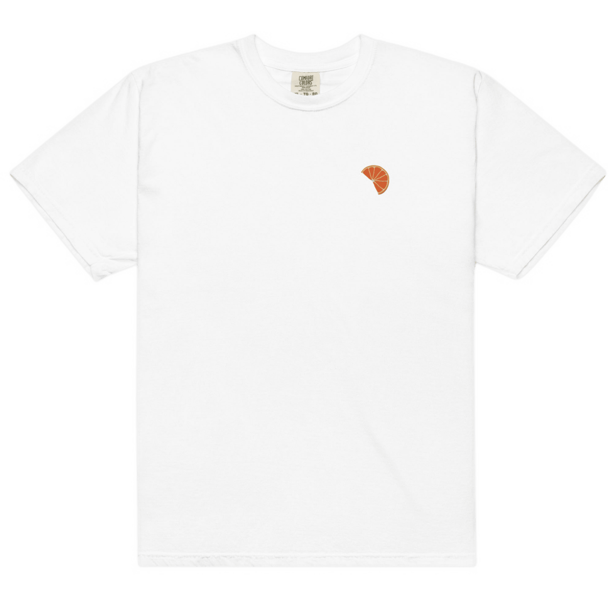 Orange Slice Embroidered T-Shirt