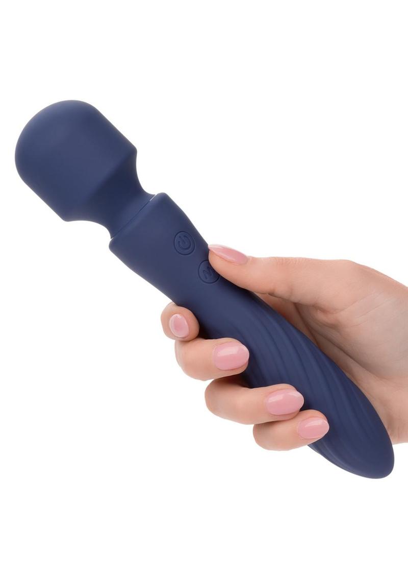 Charisma Mystique Rechargeable Silicone Massager Wand - Blue