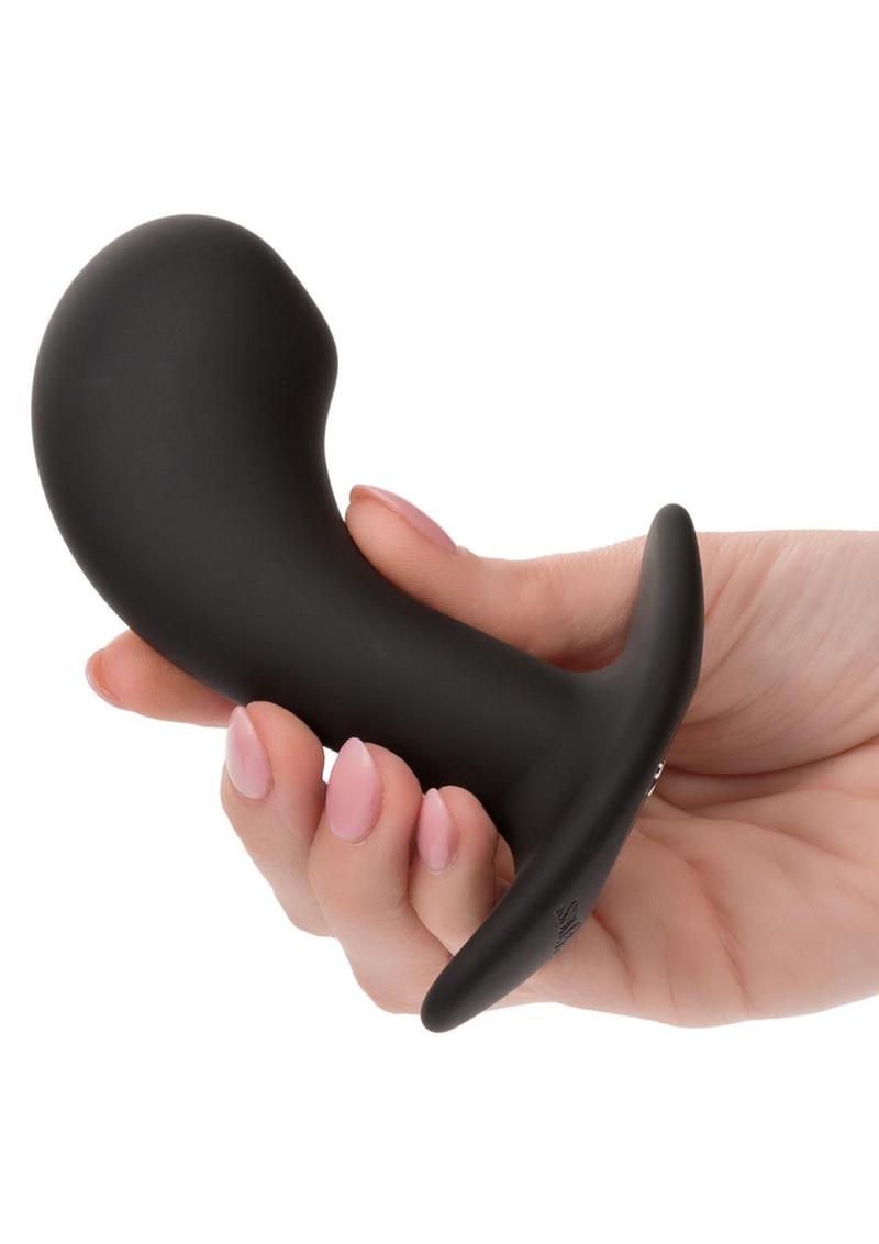 Rock Bottom Curved Rechargeable Silicone Probe - Black
