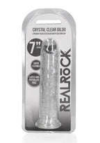 RealRock Skin Realistic Straight Dildo 7in - Clear