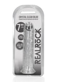RealRock Skin Realistic Straight Dildo 7in - Clear