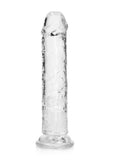 RealRock Skin Realistic Straight Dildo 7in - Clear