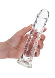 RealRock Skin Realistic Straight Dildo 7in - Clear