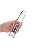 RealRock Skin Realistic Straight Dildo without Balls 8in - Clear