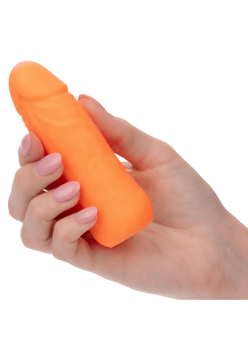 Studs Rechargeable Silicone Mini Vibrator - Orange
