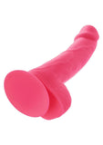 Silicone Studs Neon Dildo 6in - Pink
