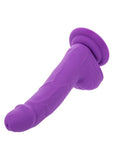Silicone Studs Neon Dildo 6in - Purple