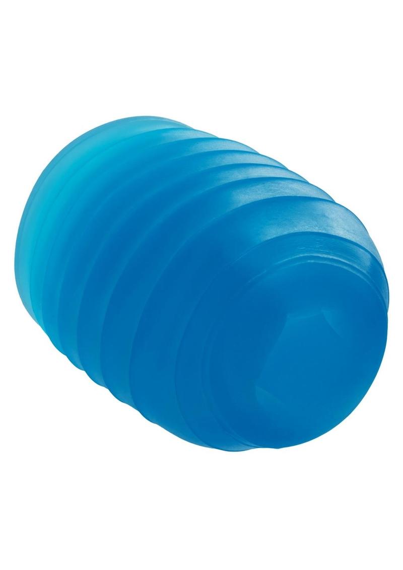 Pop Sock Ribbed Stroker - Blue