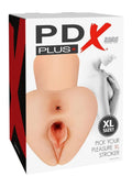 PDX Plus Pick Your Pleasure XL Stroker - Pussy & Ass - Vanilla