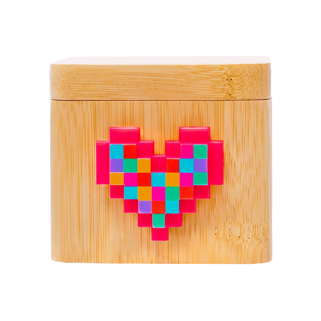 Lovebox Color & Photo - Rainbow Pixel Heart