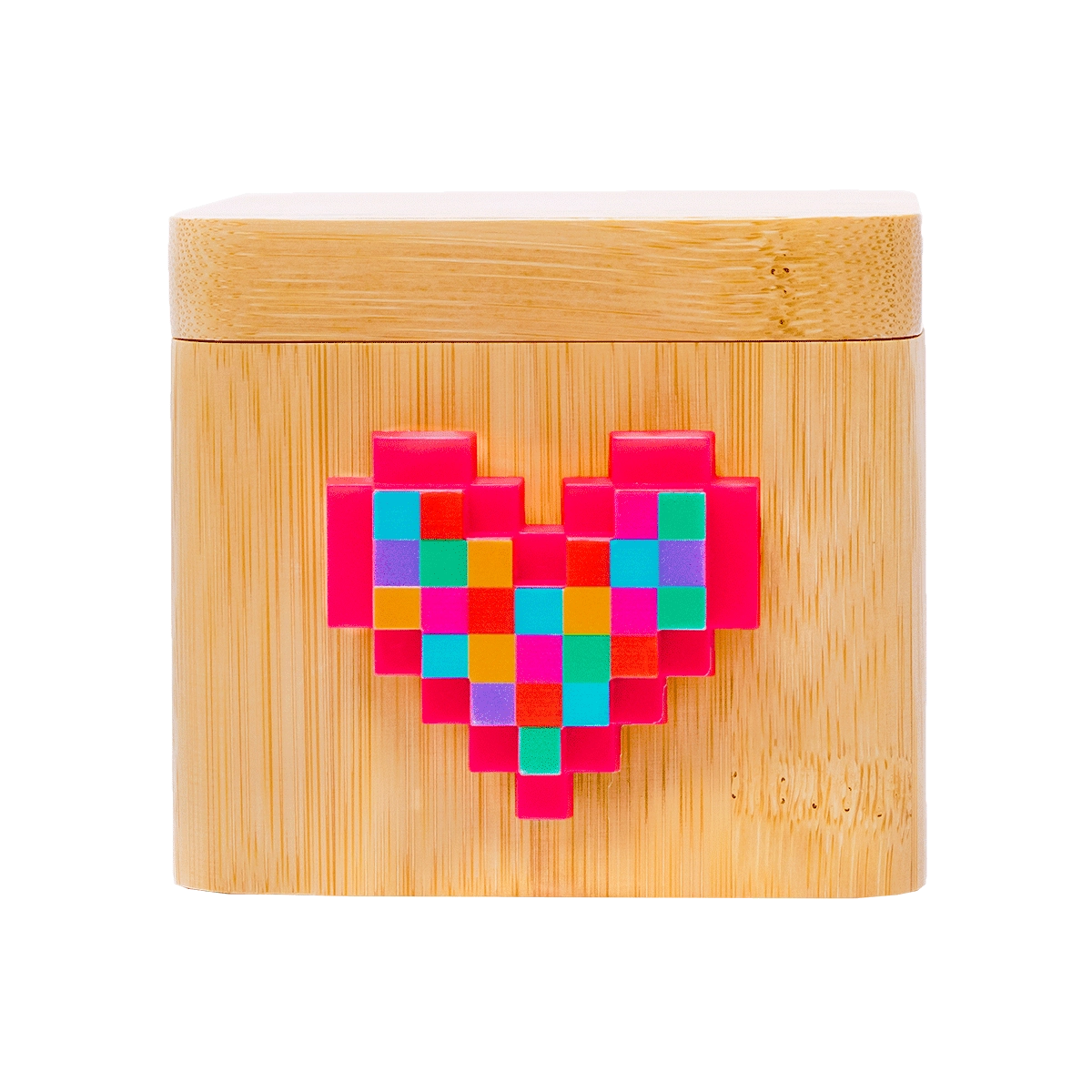 Lovebox Color & Photo - Rainbow Pixel Heart