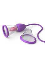 Fantasy for Her Ultimate Pleasure Max Rechargeable Silicone Pump with Clitoral Stimulator - Purple