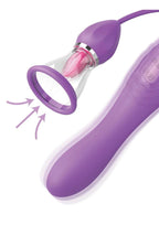 Fantasy for Her Ultimate Pleasure Max Rechargeable Silicone Pump with Clitoral Stimulator - Purple
