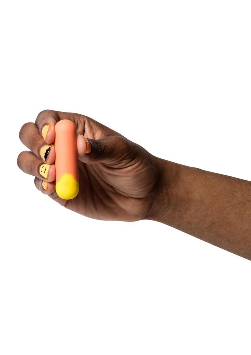 Romp Riot Rechargeable Silicone Bullet - Orange