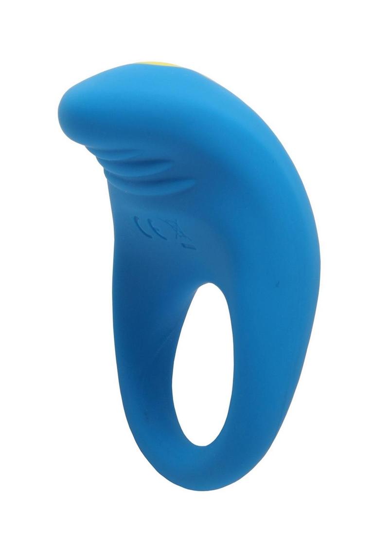 Romp Juke Rechargeable Silicone Cock Ring - Blue