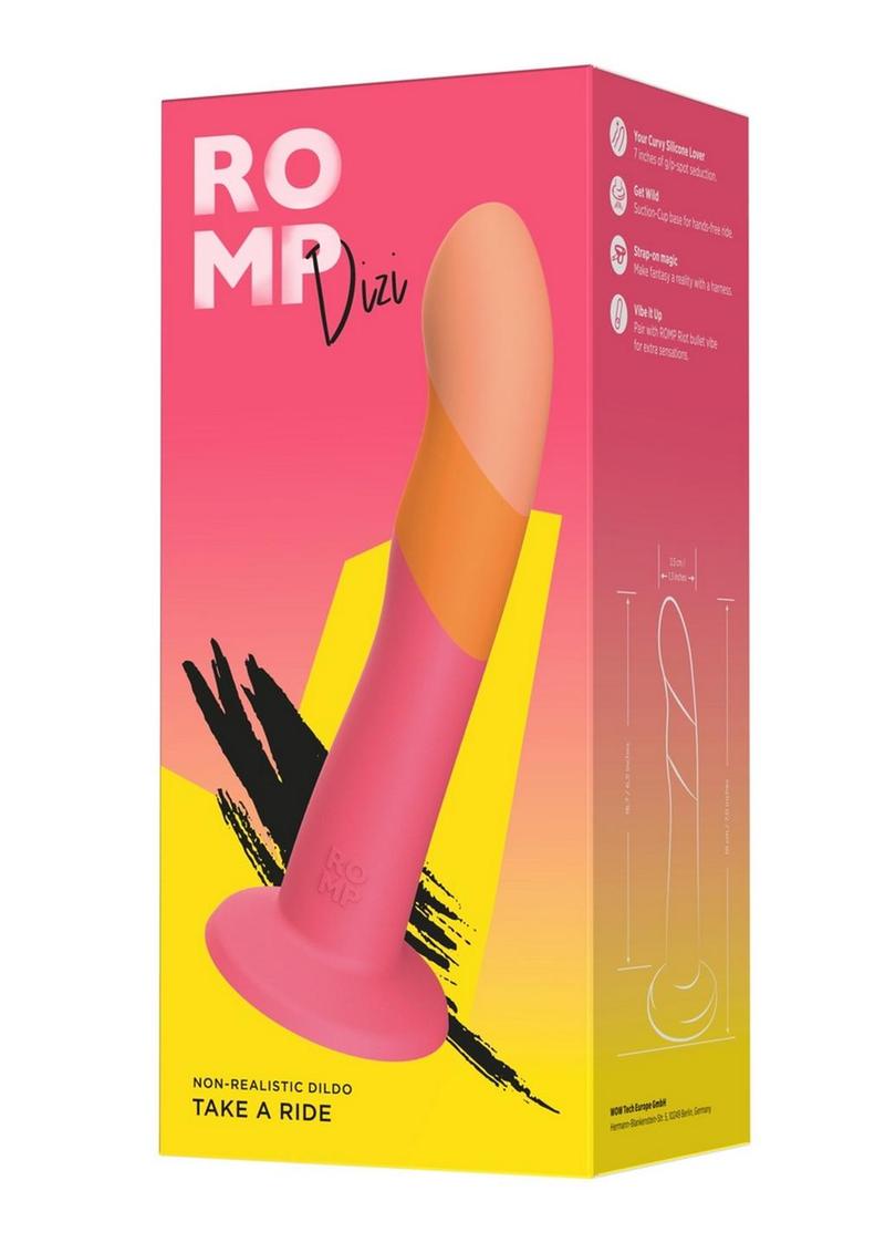 Romp Dizi Silicone Dildo - Pink/Orange