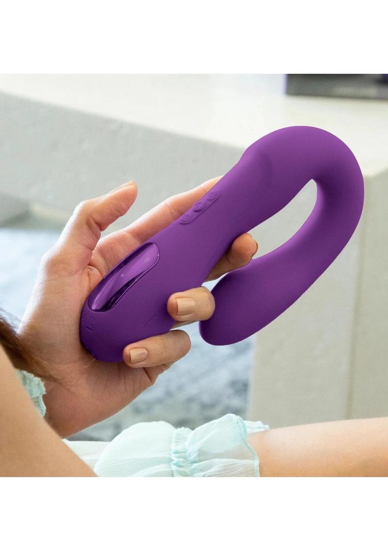 JimmyJane Reflexx Rabbit 1 Rechargeable Silicone Vibrator - Purple