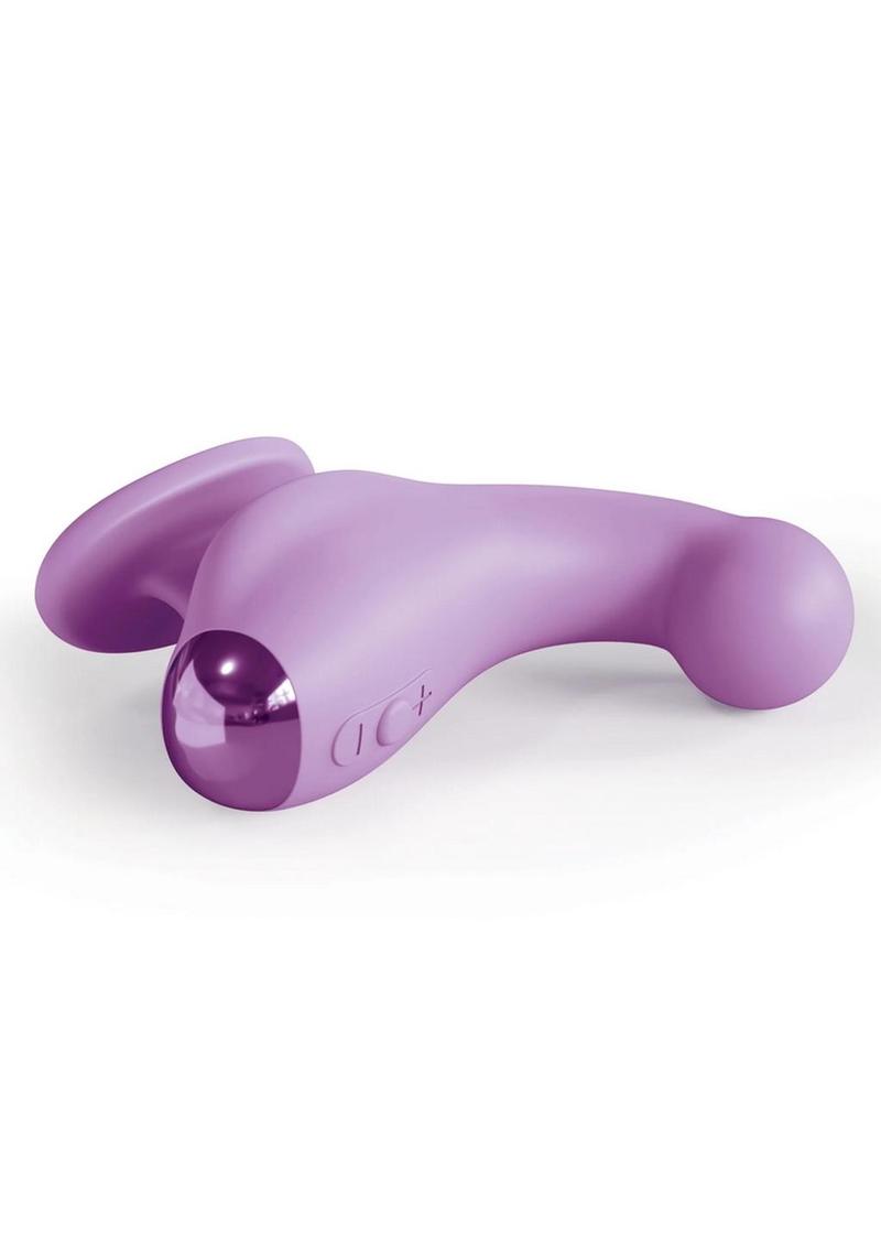 JimmyJane Curved Gripp Rechargeable Silicone Finger Vibrator - Purple