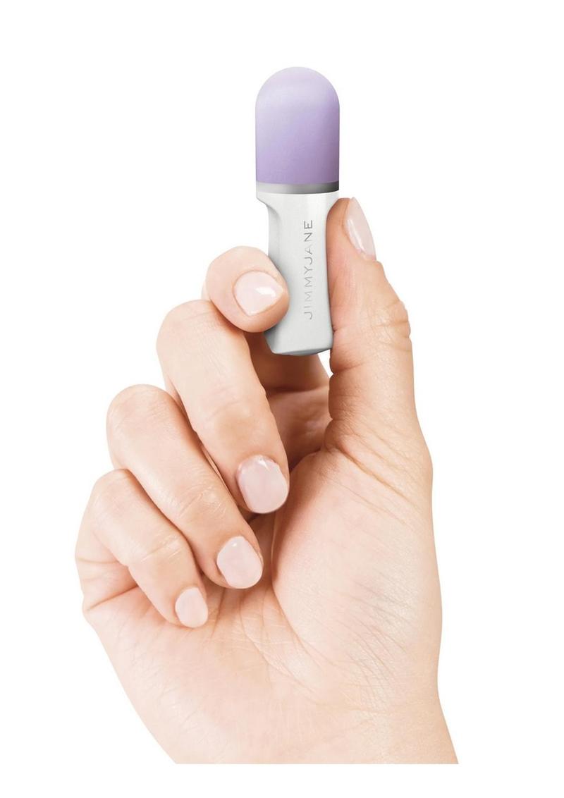 JimmyJane Hello Touch Pro Rechargeable Finger Vibrator with Remote Control - Lavender/White