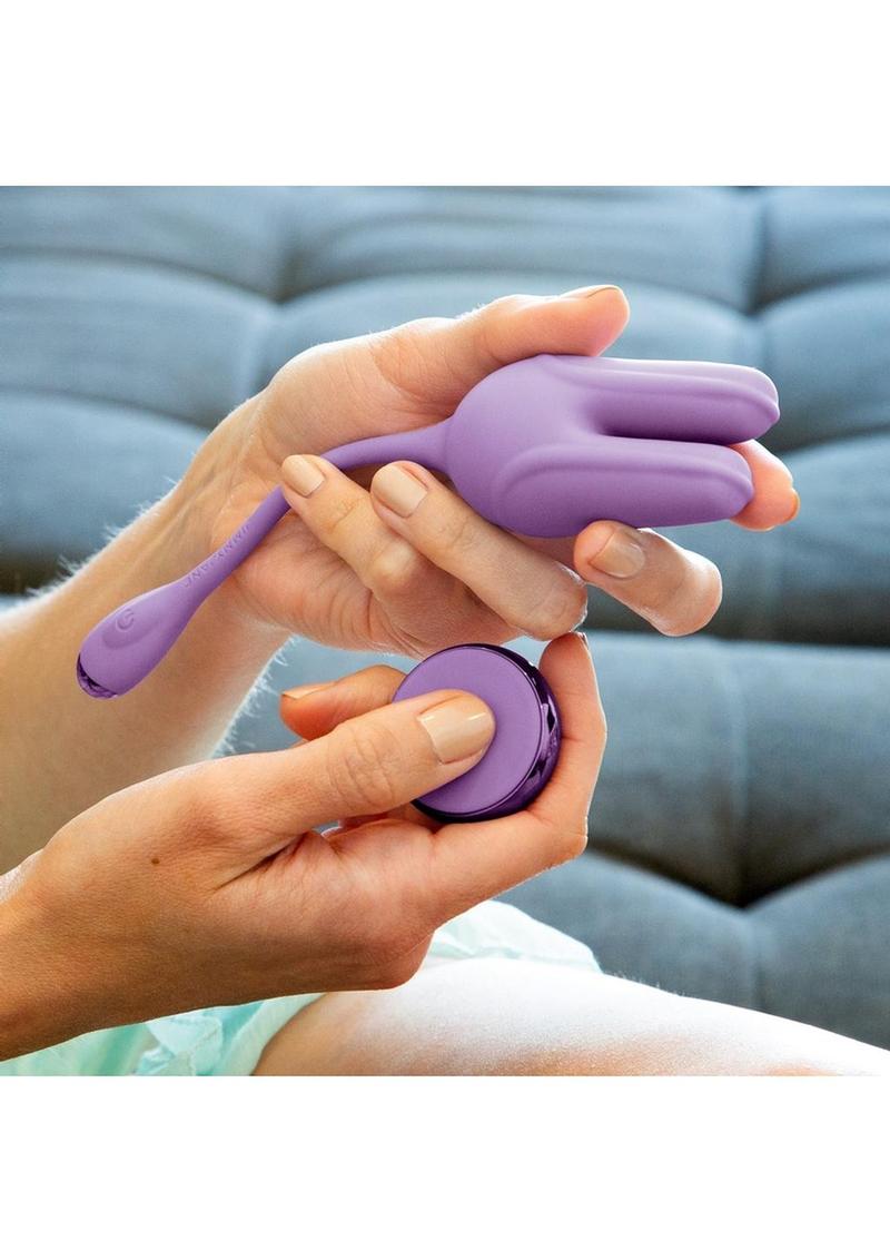 JimmyJane Form 2 Kegel Rechargeable Silicone Stimulator with Remote Control - Purple
