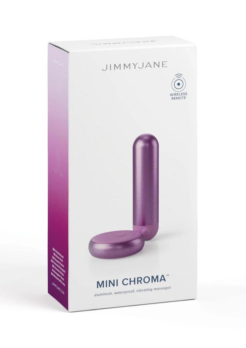 JimmyJane Mini Chroma Metal Rechargeable Bullet with Remote Control - Purple