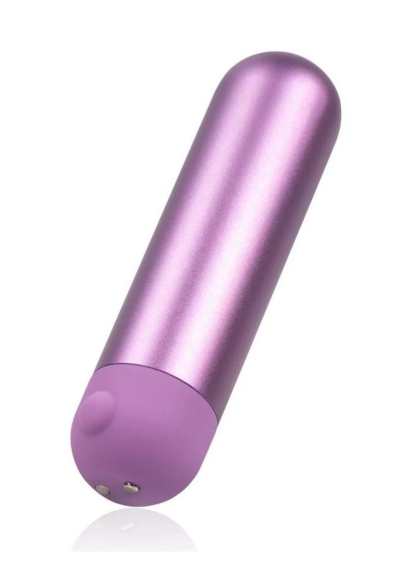 JimmyJane Mini Chroma Metal Rechargeable Bullet with Remote Control - Purple