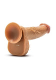 Dr. Skin Platinum Collection Silicone Dr. Phillips Rechargeable Thrusting Dildo with Remote Control 8.5in - Caramel