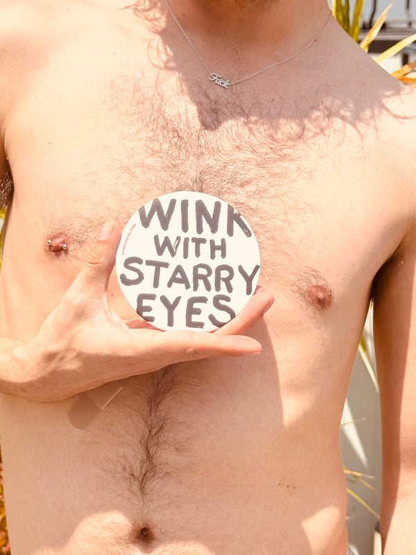 Wink With Starry Eyes Maxi Button by Walter Van Beirendonck