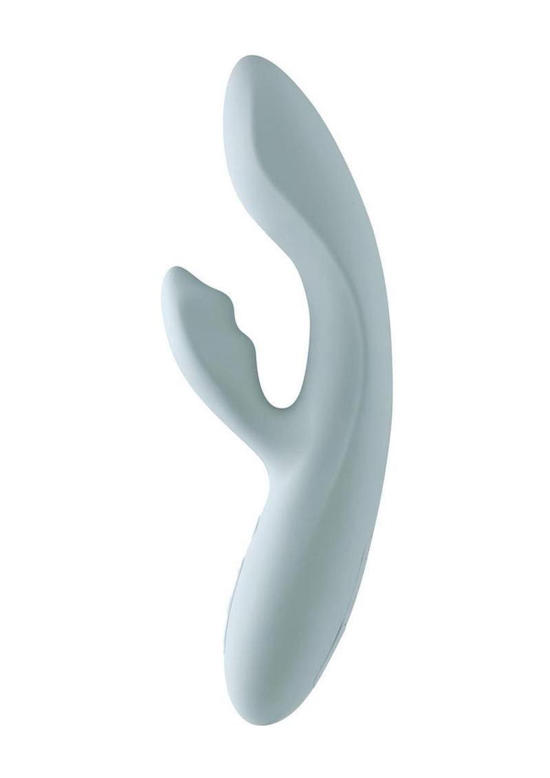 Svakom Chika Rechargeable Silicone App Control Rabbit Vibrator - Gray