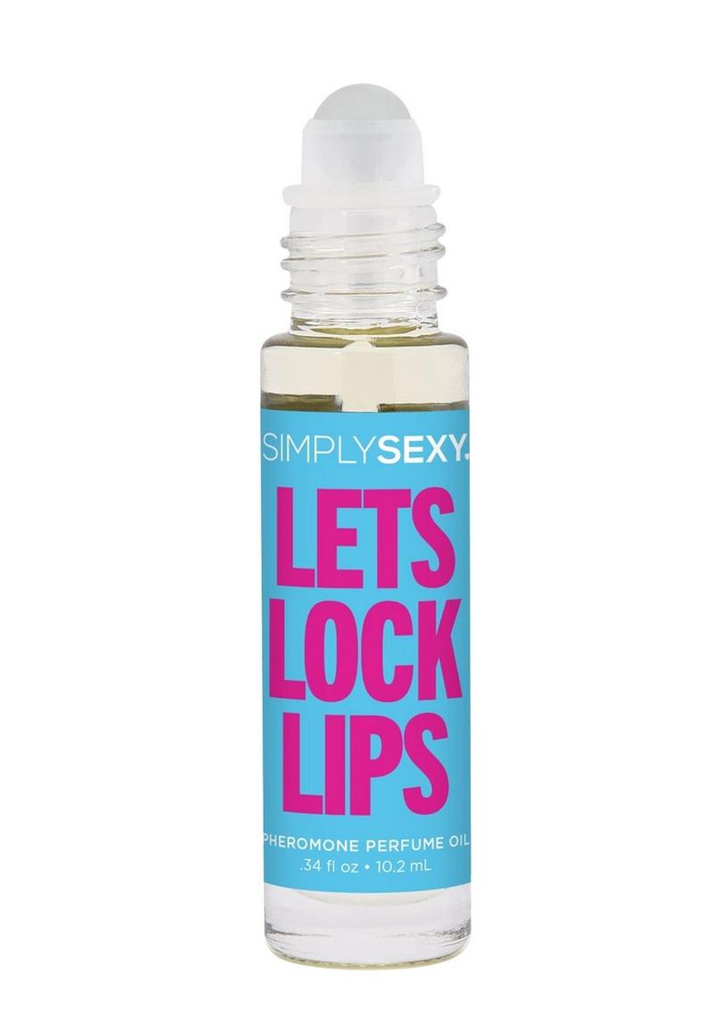Simply Sexy Pheromone Perfume Oil Roll-On 0.34oz/ 10.2ml - Let's Lock Lips