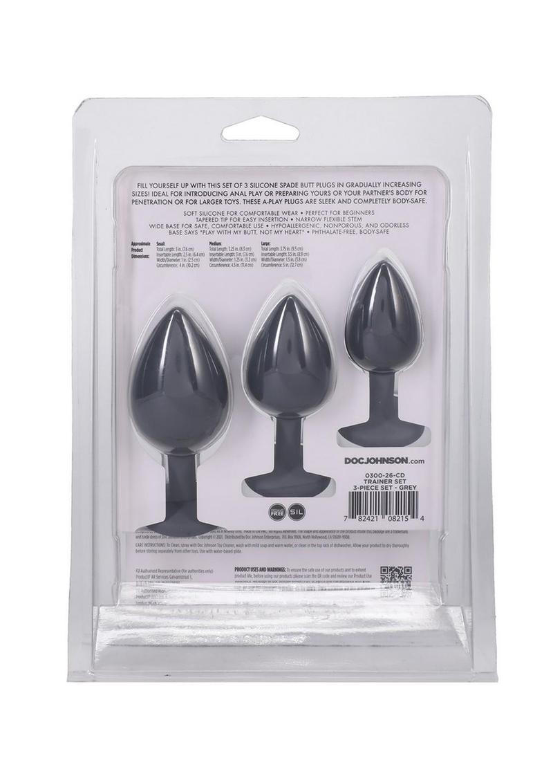 A-Play Silicone Anal Trainer Set - Gray