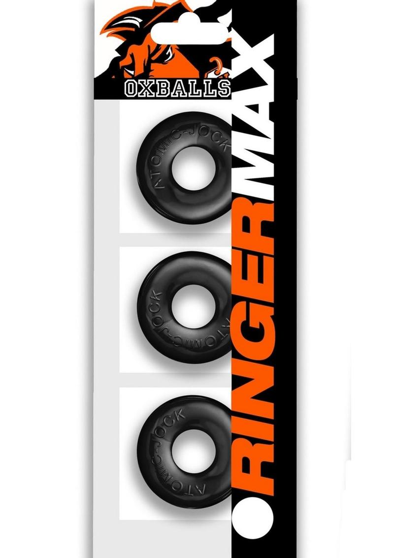 Oxballs Ringer Max Cock Ring (3 Pack) - Black