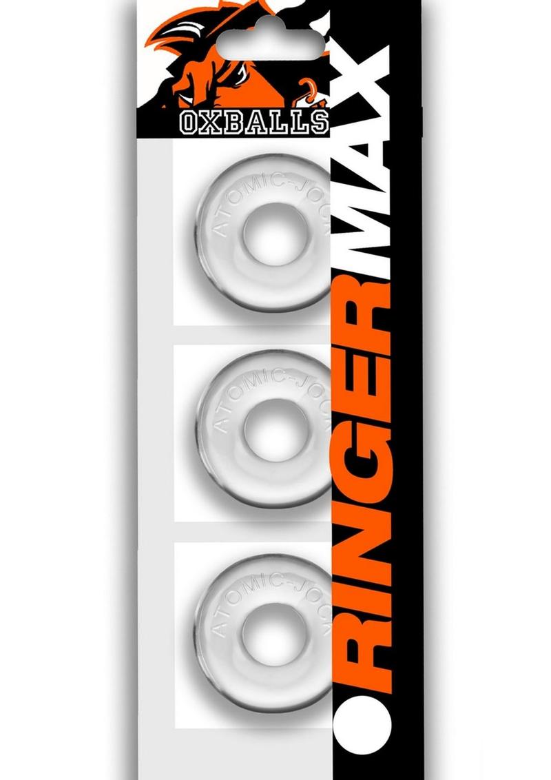 Oxballs Ringer Max Cock Ring (3 Pack) - Clear