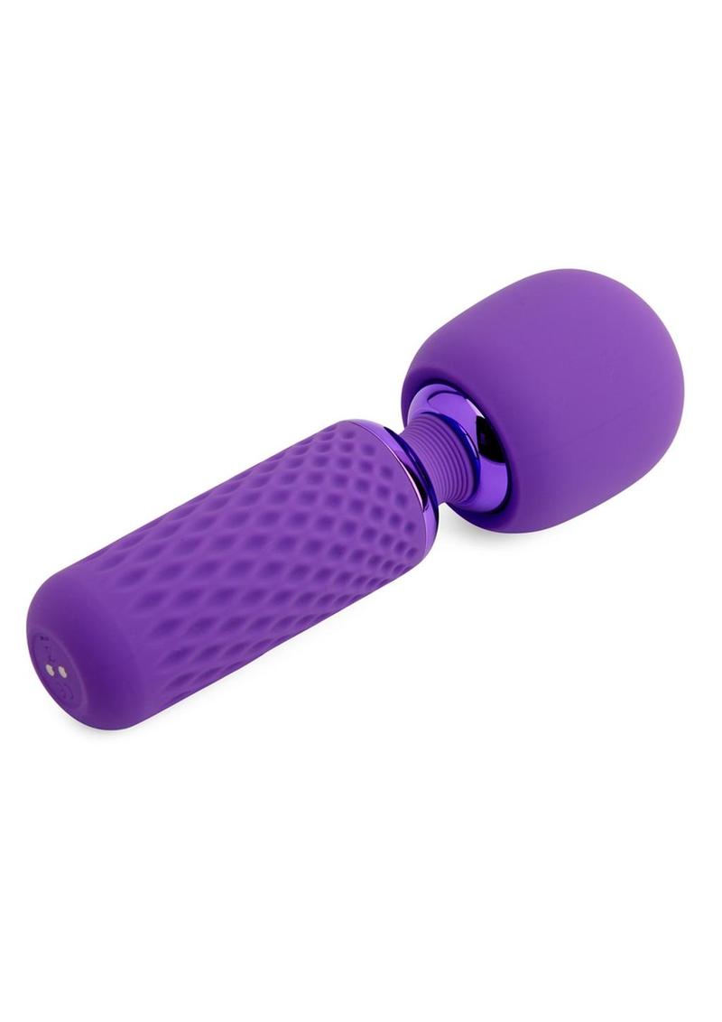 Nu Sensuelle Harlow Nubii Rechargeable Silicone Mini Heating Wand with Attachment - Purple