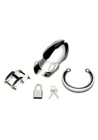 Blue Line Cock Humiliation Chastity Cage - Small 2.75in - Stainless Steel