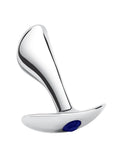 Blue Line Bling Prostate Massager Plug 2.5in - Stainless Steel