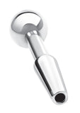 Blue Line Peephole Penis Plug - Stainless Steel