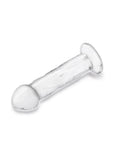Gläs 6" Glass Dildo with Veins and Flat Base