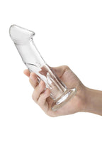 Gläs 6" Glass Dildo with Veins and Flat Base