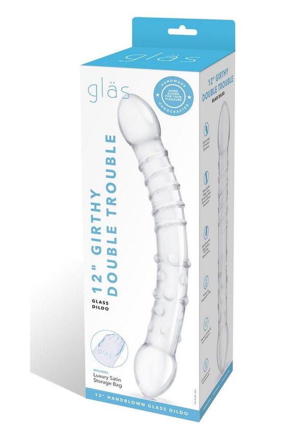 Gläs 12" Girthy Double Trouble Glass Dildo