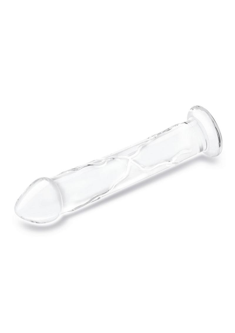 Gläs 12" Glass Dildo with Veins and Flat Base