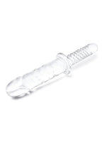 Gläs 11" Girthy Glass Cock Double Ended with Handle