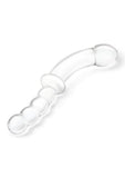 Gläs 12.5" Girthy Double Sided Glass Dong with Anal Bead Grip Handle