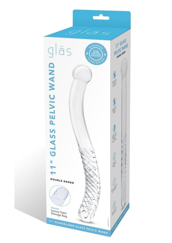 Gläs 11" Pelvic Glass Wand Double Ended