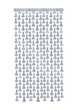 Glitterati Disco Penis Curtains (2 Each 6ft. Panels) - Silver/Black
