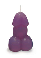 Eden's Candle Vanilla Scented Penis - Eggplant Purple