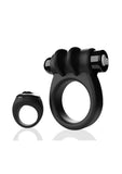 Screaming O Switch Silicone Rechargeable Vibrating Ring with Remote Control - Black