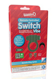 Screaming O Switch Silicone Rechargeable Vibrating Ring with Remote Control - Green