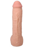 The Realistic Cock with Balls Ultraskyn Hung with Removable Vac-U-Lock Suction Cup 12in - Vanilla