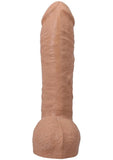 The Realistic Cock with Balls Ultraskyn Hung with Removable Vac-U-Lock Suction Cup 12in - Caramel